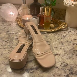 Summer Sandals clear size 8